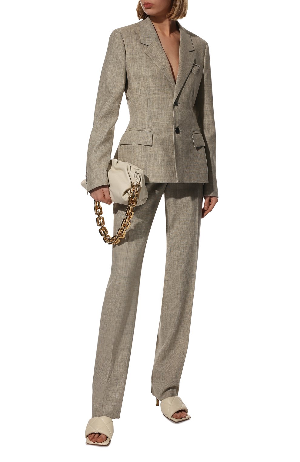 Кожаные мюли bv rubber lido BOTTEGA VENETA, арт. 639943/VBP30, фото 2