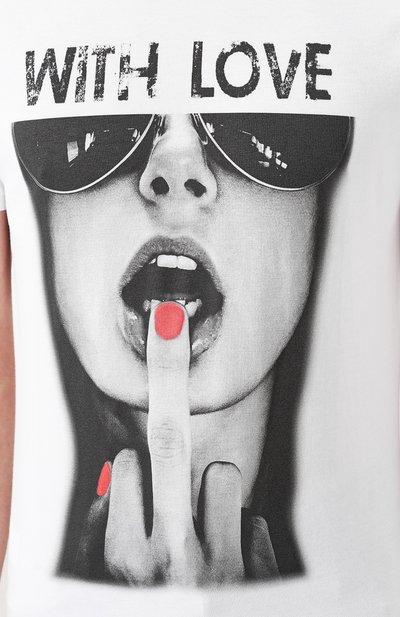 Хлопковая футболка BISIBIGLIO, арт. MEDI0 WITH L0VE/HEAVY, фото 5