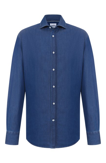 Мужская джинсовая рубашка BRUNELLO CUCINELLI, арт. MR6831718