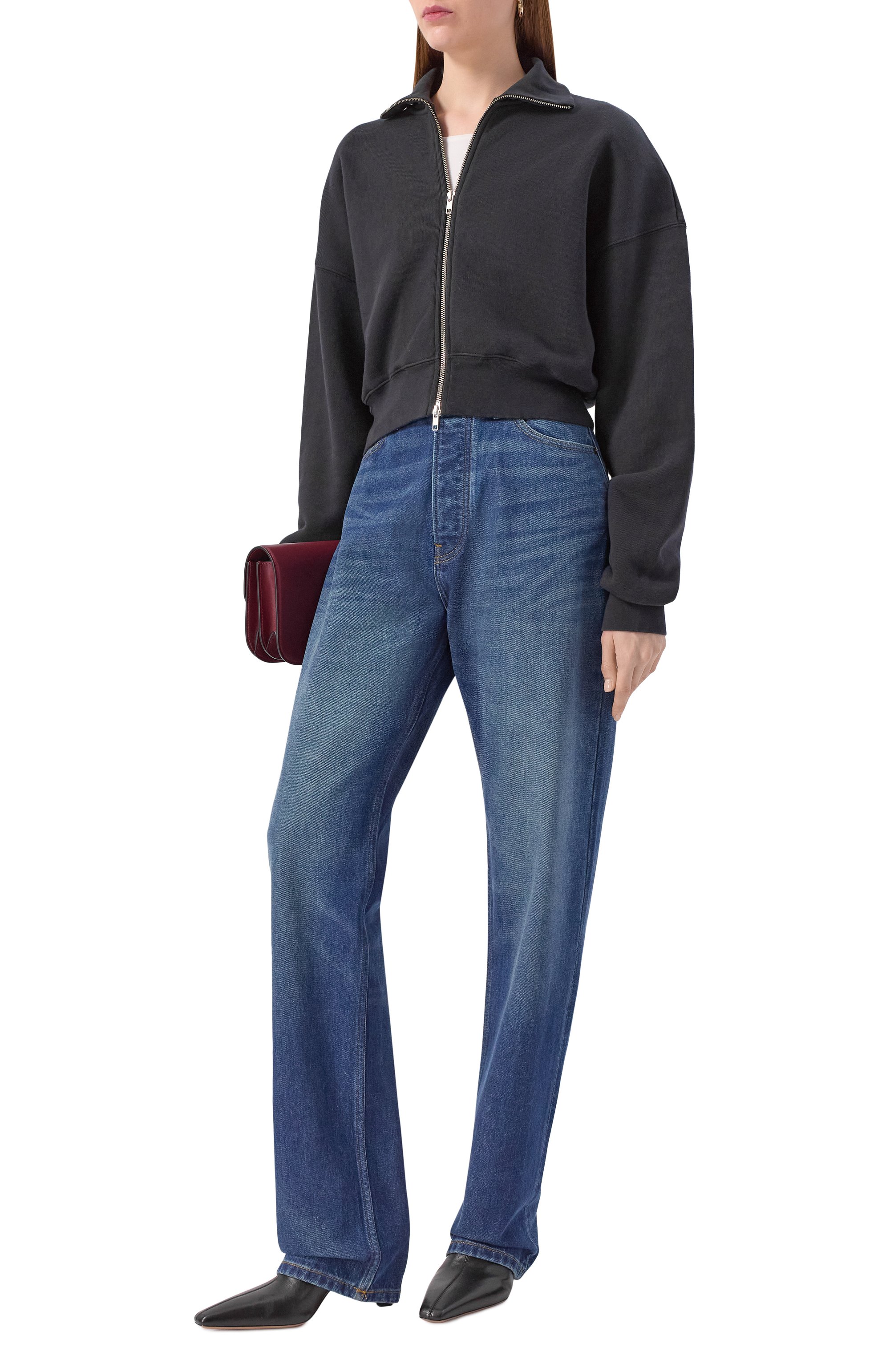 Хлопковая толстовка AGOLDE черного цвета по цене 53650 руб., арт. A7396, фото 2 Хлопковая толстовка AGOLDE, арт. A7396, фото 2