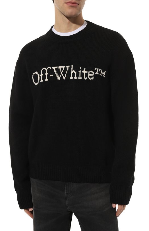 фото Шерстяной свитер off-white