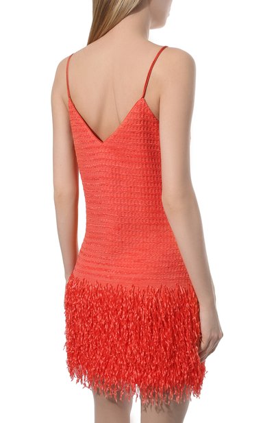 Шелковое платье GIORGIO ARMANI кораллового цвета по цене 226500 руб., арт. 2SHVA0AL/T03CN, фото 4 Шелковое платье GIORGIO ARMANI, арт. 2SHVA0AL/T03CN, фото 4