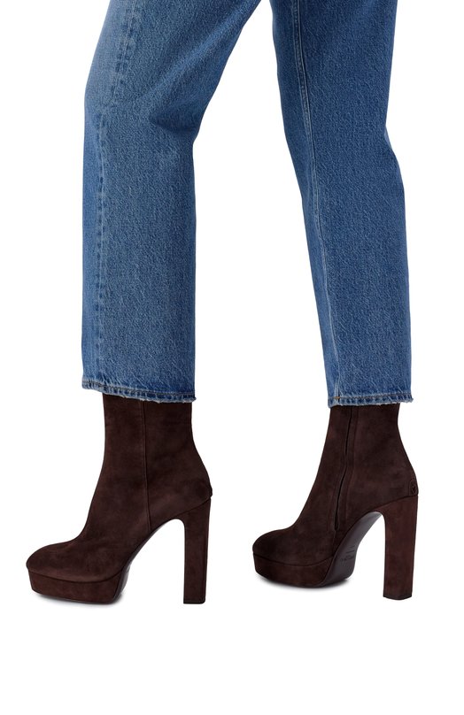 Замшевые ботильоны Marene 120 Jimmy Choo MARENEAB120SUE Коричневый  MARENEAB120SUE Фото 2