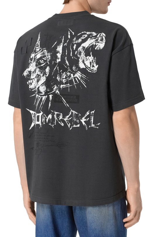 Хлопковая футболка DOMREBEL M PUPPY Серый  M PUPPY Фото 4
