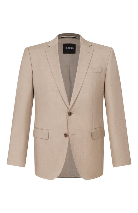 Шерстяной пиджак BOSS 50469171 Бежевый 50469171