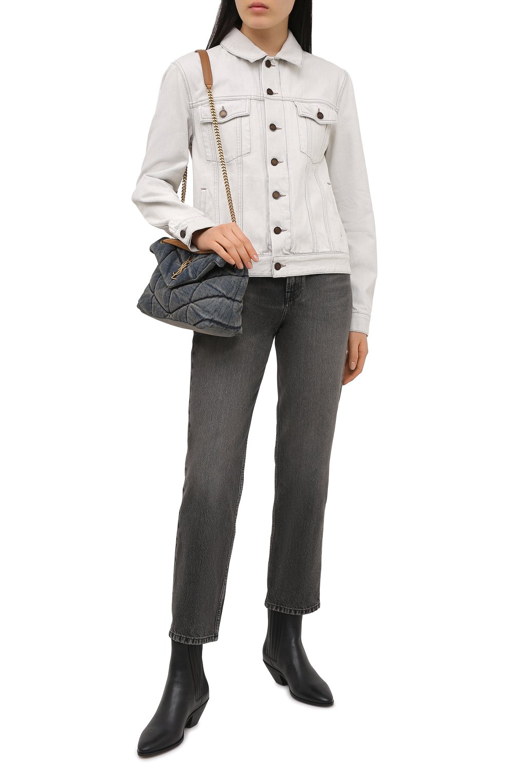 Джинсовая куртка SAINT LAURENT, арт. 614445/Y01KB, фото 2