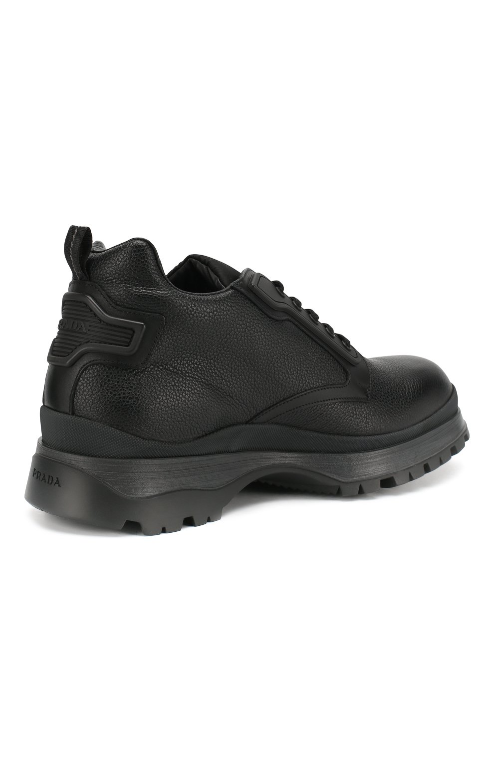 Кожаные ботинки с внутренней меховой отделкой PRADA разноцветного цвета по цене 83000 руб., арт. 4T3348-3V81-F0A13-A000, фото 4 Кожаные ботинки с внутренней меховой отделкой PRADA, арт. 4T3348-3V81-F0A13-A000, фото 4