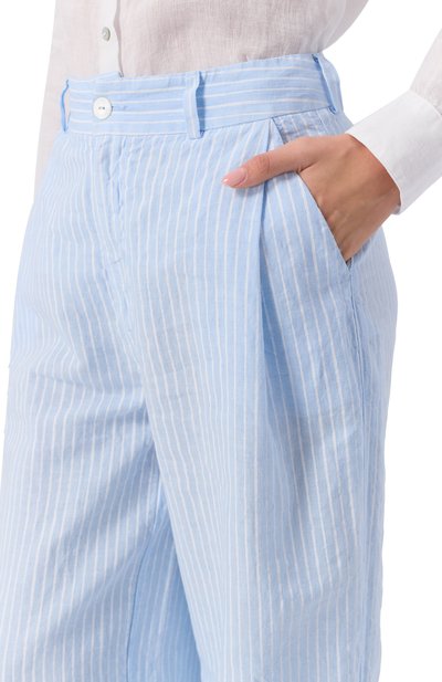 Льняные брюки 120% LINO, арт. 33ALIW29P6/000G471, фото 5