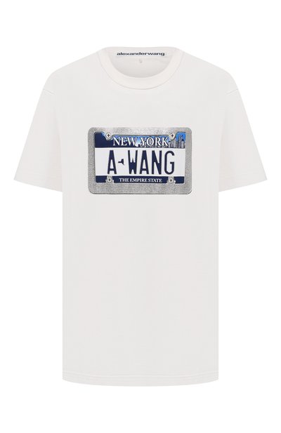 Женская хлопковая футболка ALEXANDER WANG, арт. UCC3211441