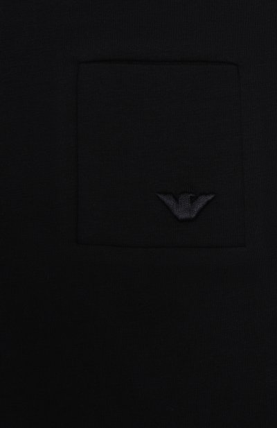 Хлопковая футболка EMPORIO ARMANI темно-синего цвета по цене 8775 руб., арт. EB001326/AF21808, фото 3 Хлопковая футболка EMPORIO ARMANI, арт. EB001326/AF21808, фото 3