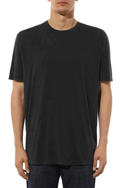 Футболка из шелка и хлопка KITON, арт. UMK0355, фото 3