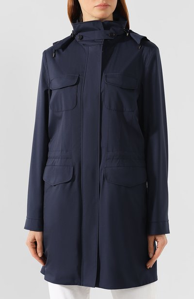 Парка с капюшоном LORO PIANA темно-синего цвета по цене 370000 руб., арт. FAI0949, фото 3 Парка с капюшоном LORO PIANA, арт. FAI0949, фото 3