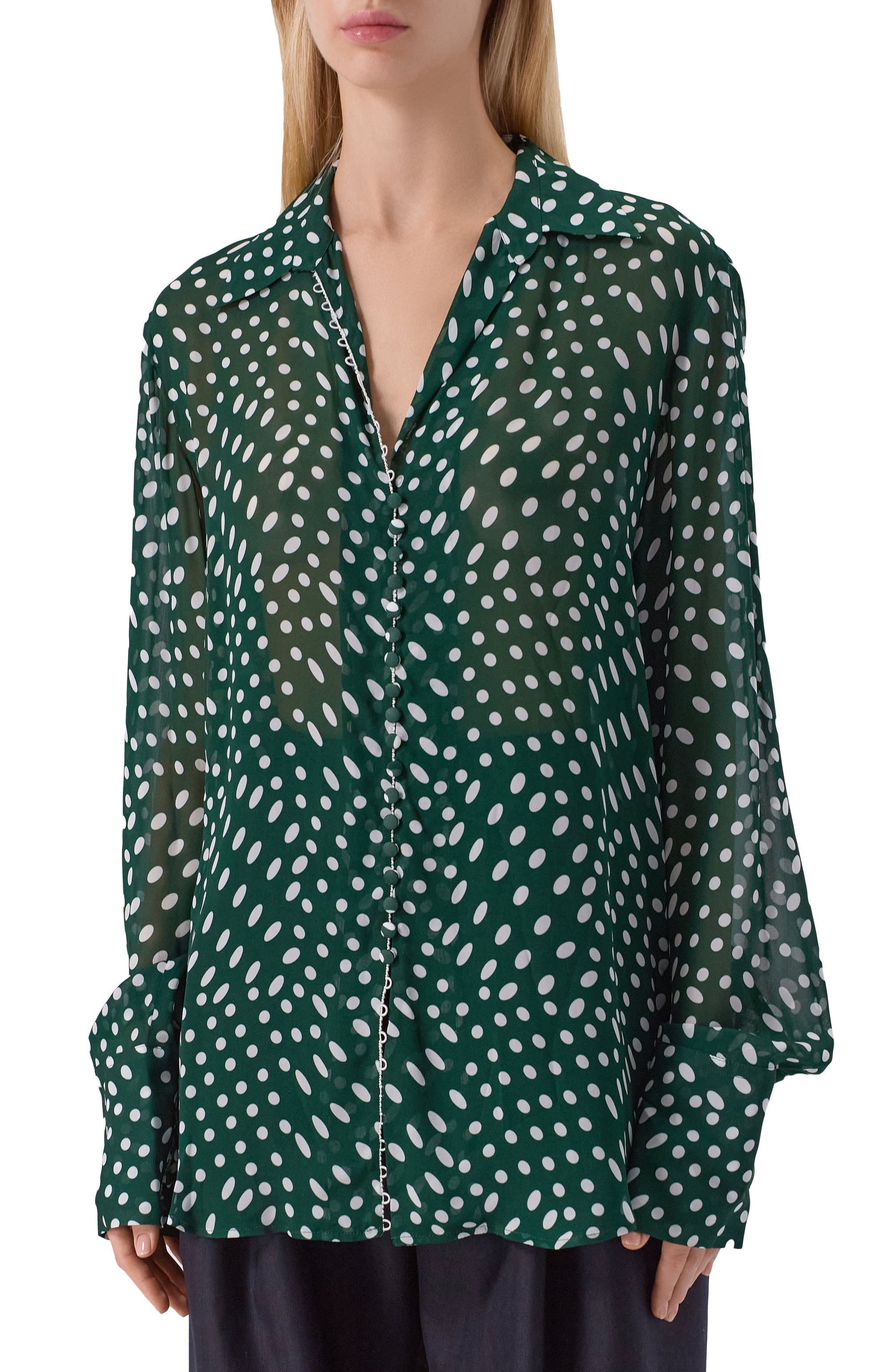 Блузка из вискозы DRIES VAN NOTEN, арт. 010769-2252-605, фото 3