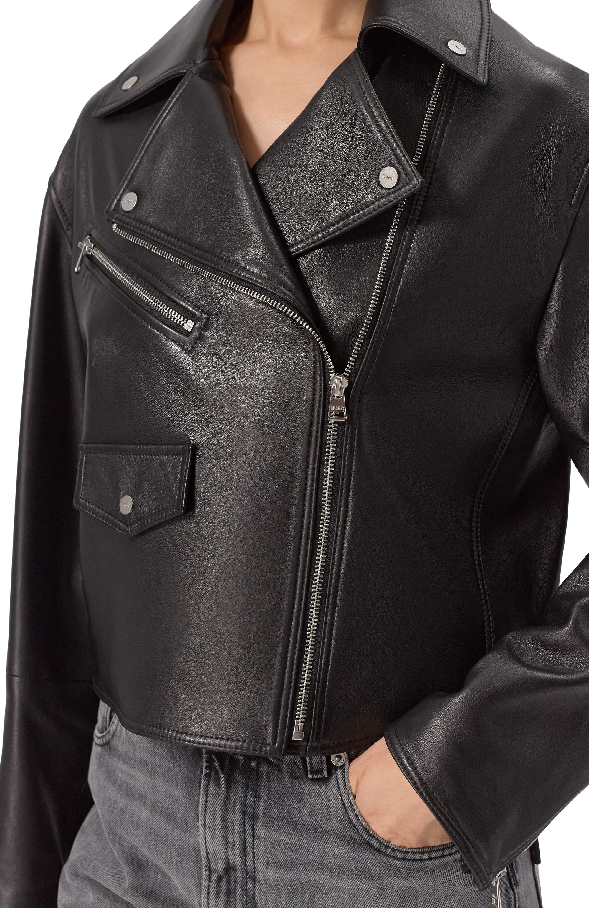 Кожаная куртка HUGO, арт. 50545066, фото 5