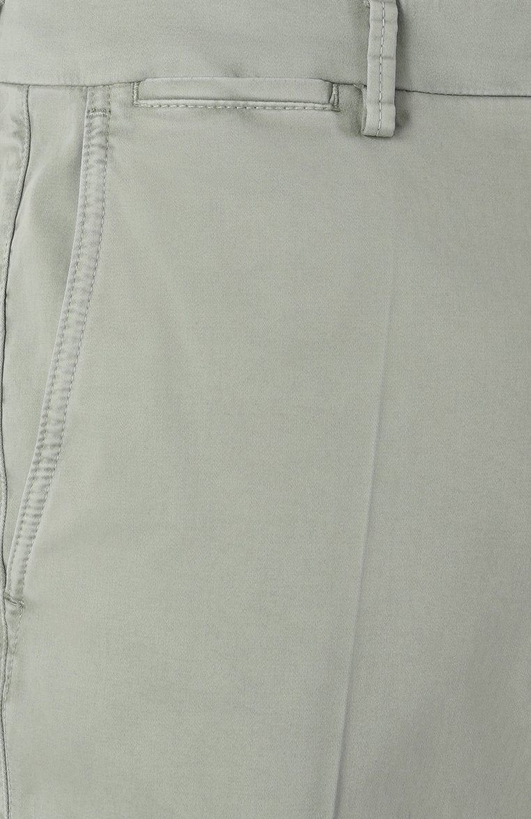 Мужские хлопковые брюки WINDSOR светло-зеленого цвета, арт. 13 CIN0-D 6 10001144 06/30041494 | Фото 6 (Длина (брюки, джинсы): Стандартные; Материал внешний: Хлопок; Силуэт М (брюки): Чиносы; Случай: Повседневный; Стили: Кэжуэл)