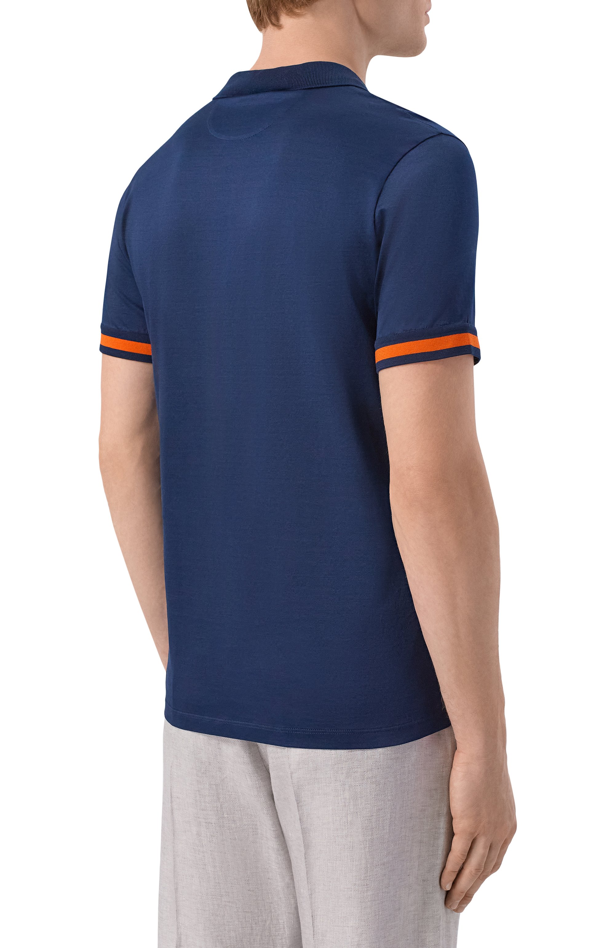 Хлопковое поло golf MOORER, арт. UG0LIN0/JCG, фото 4