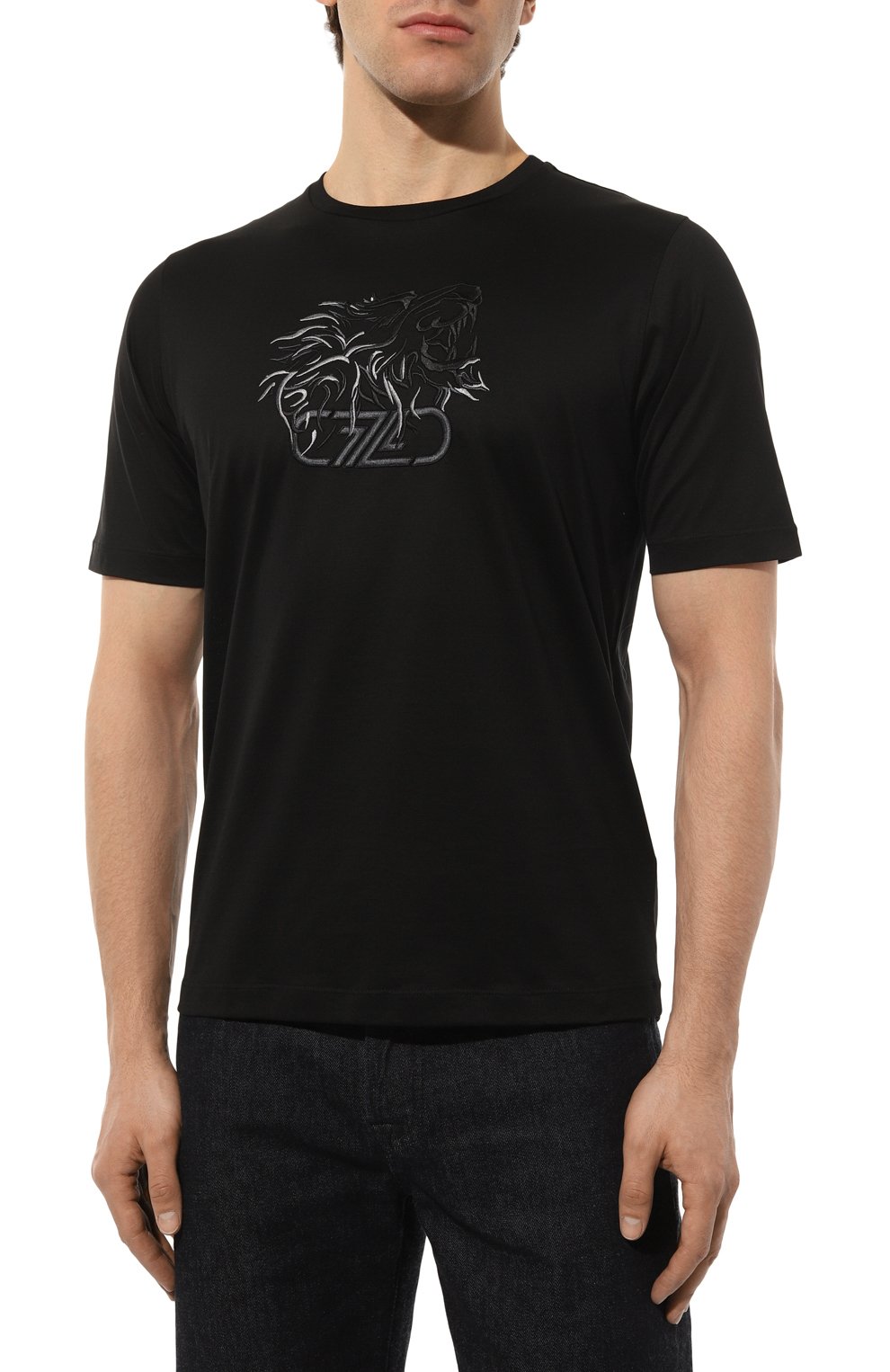 Хлопковая футболка ZILLI, арт. MBZ-NT580-LE0N1/MC01, фото 3