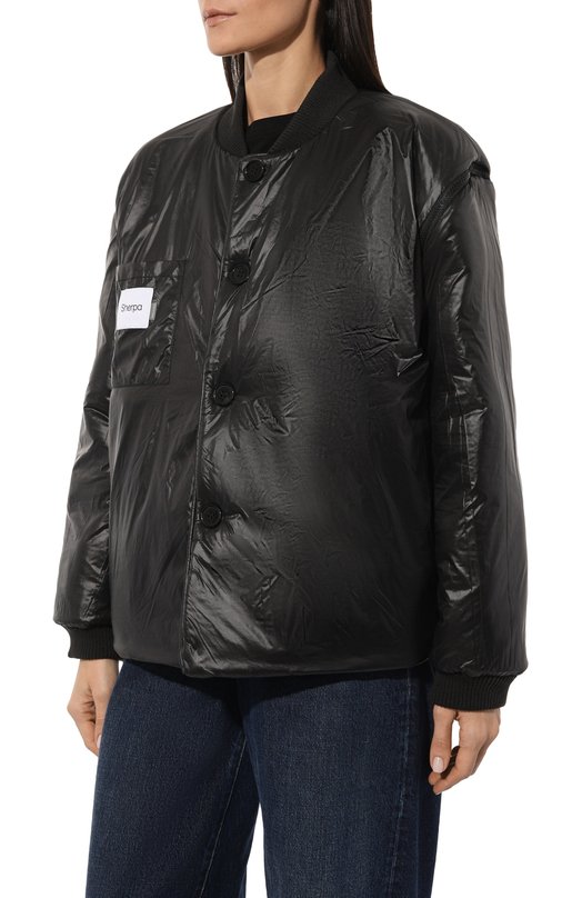 Бомбер sherpa. Чёрный, фото 6