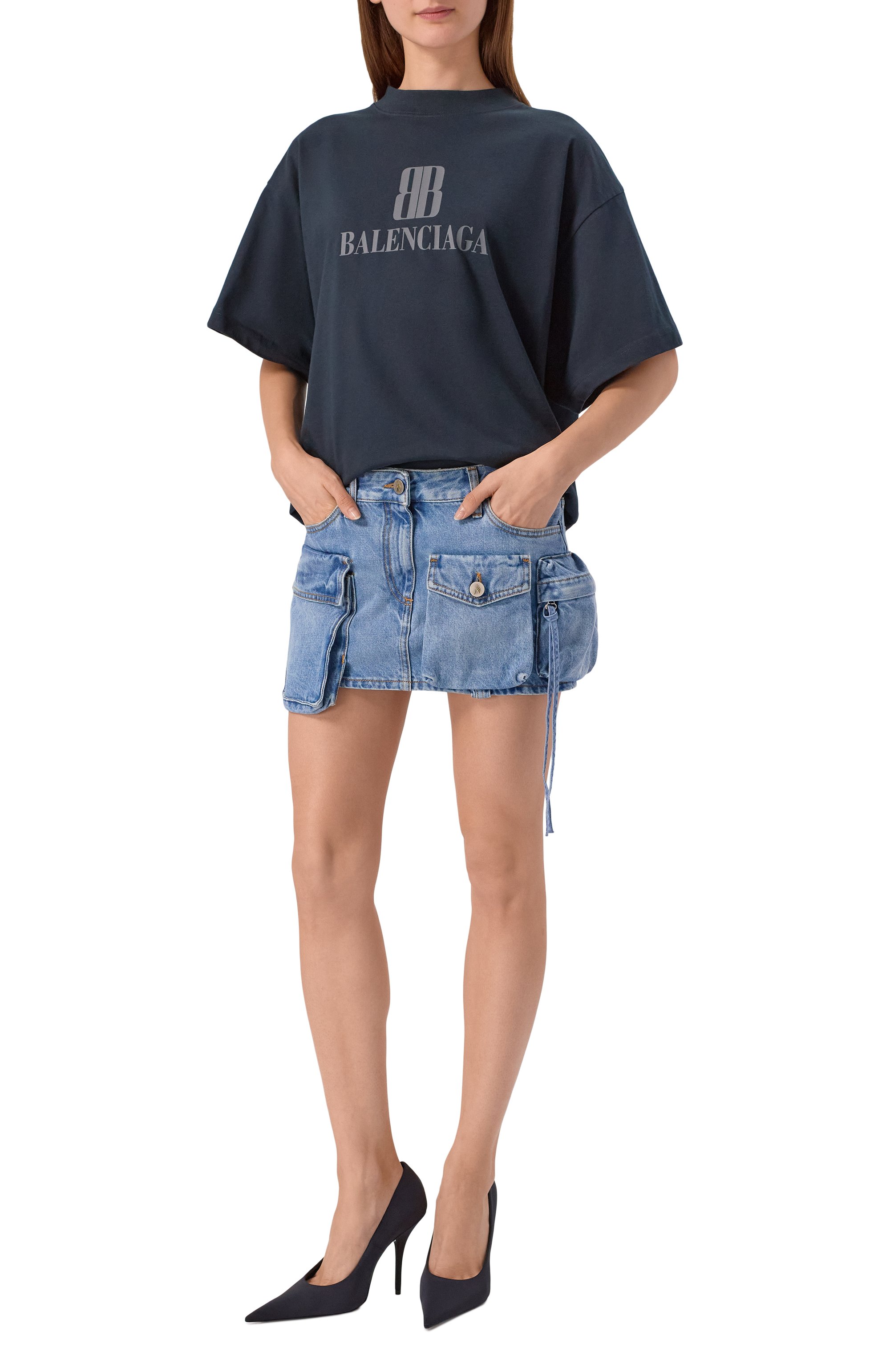 Текстильные туфли knife 110 BALENCIAGA, арт. 719907/W2ES0, фото 3