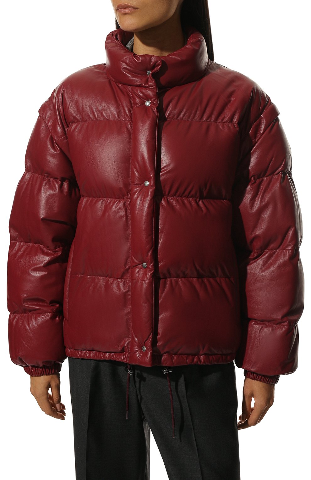 Кожаный пуховик PRADA, арт. 58A050-FLY-F0383, фото 3