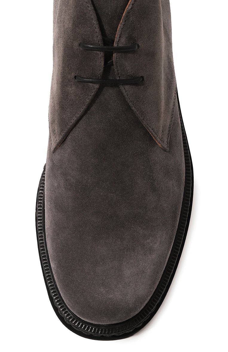 Мужские замшевые дезерты KITON серого цвета, арт. USSA212N0110804 | Фото 6 (Региональные ограничения белый список (Axapta Mercury): Не проставлено; Нос: Не проставлено; Мужское Кросс-КТ: Дезерты-обувь; Материал внешний: Замша, Натуральная кожа; Материал утеплителя: Без утеплителя; Материал внутренний: Натуральная кожа; Подошва: Плоская)