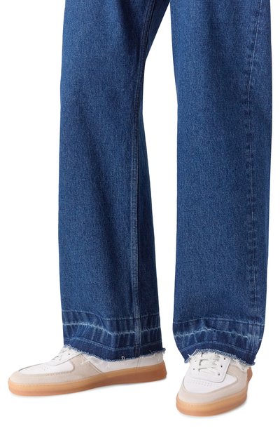 Кожаные кеды grecale H`D`S`N BARACCO белого цвета по цене 55950 руб., арт. GRECALE.P.1*/VITELL0+SUEDE, фото 3 Кожаные кеды grecale H`D`S`N BARACCO, арт. GRECALE.P.1*/VITELL0+SUEDE, фото 3