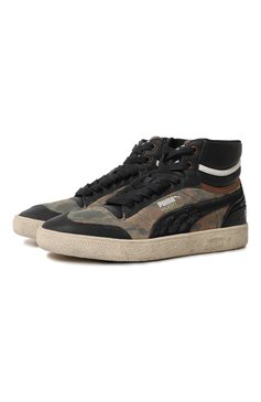 Женские кожаные кеды puma ralph sampson mid camo x replay PUMA черного цвета, арт. 38399301 | Фото 1 (Подошва: Платформа; Кросс-КТ: хайкеры; Материал сплава: Проставлено; Материал утеплителя: Без утеплителя; Материал внутренний: Текстиль; Драгоценные камни: Проставлено; Стили: Кэжуэл)