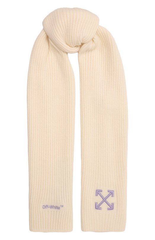 

Шерстяной шарф Off-White, Кремовый