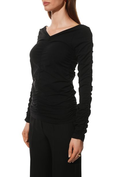 Топ HELMUT LANG черного цвета по цене 24350 руб., арт. L09HW507, фото 3 Топ HELMUT LANG, арт. L09HW507, фото 3