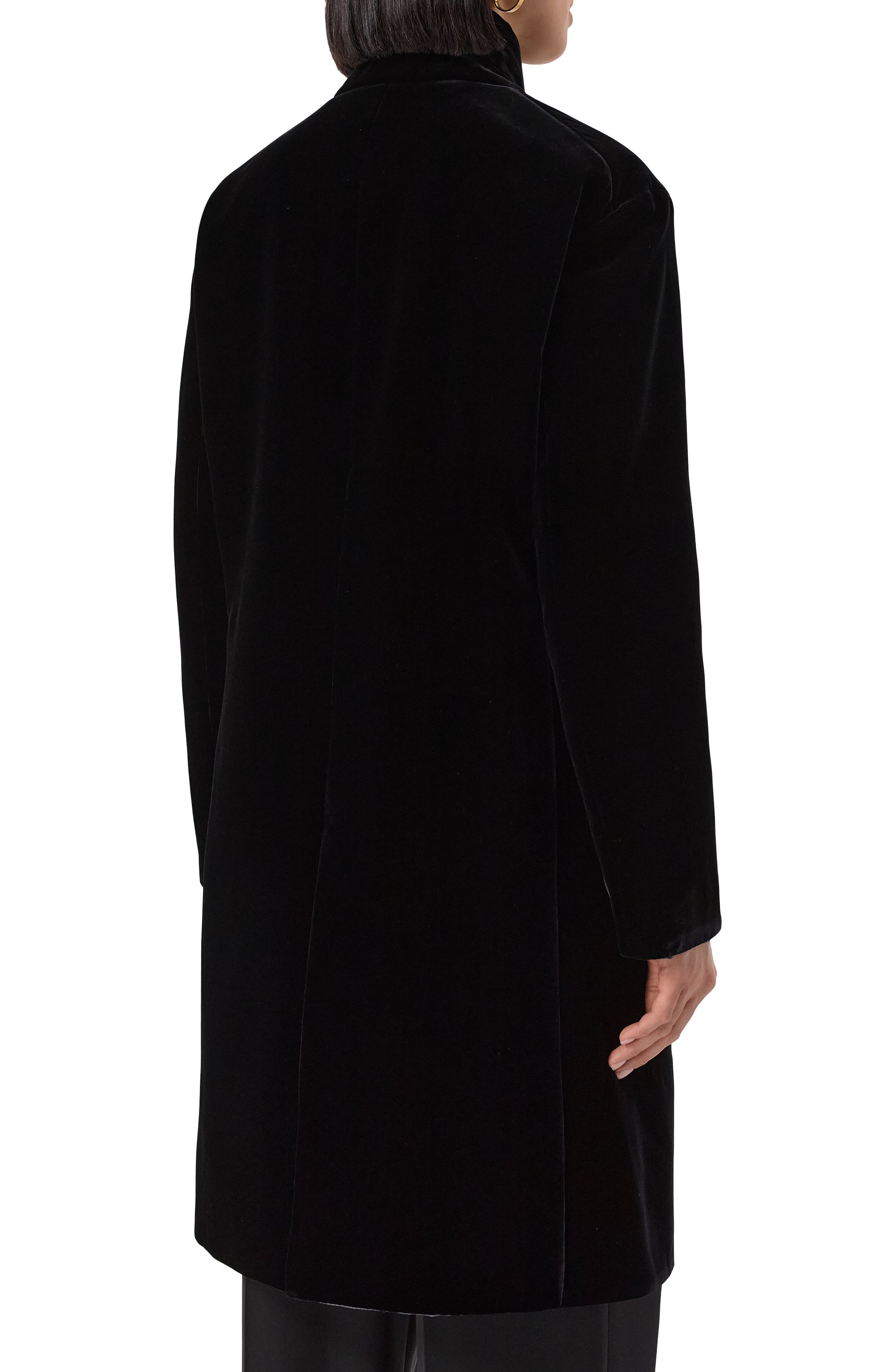 Бархатное пальто GIORGIO ARMANI, арт. GW001897/TE10831, фото 4