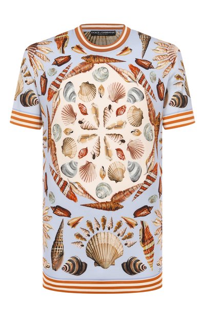 Мужская хлопковая футболка DOLCE & GABBANA, арт. G8RN8T/G7PKY