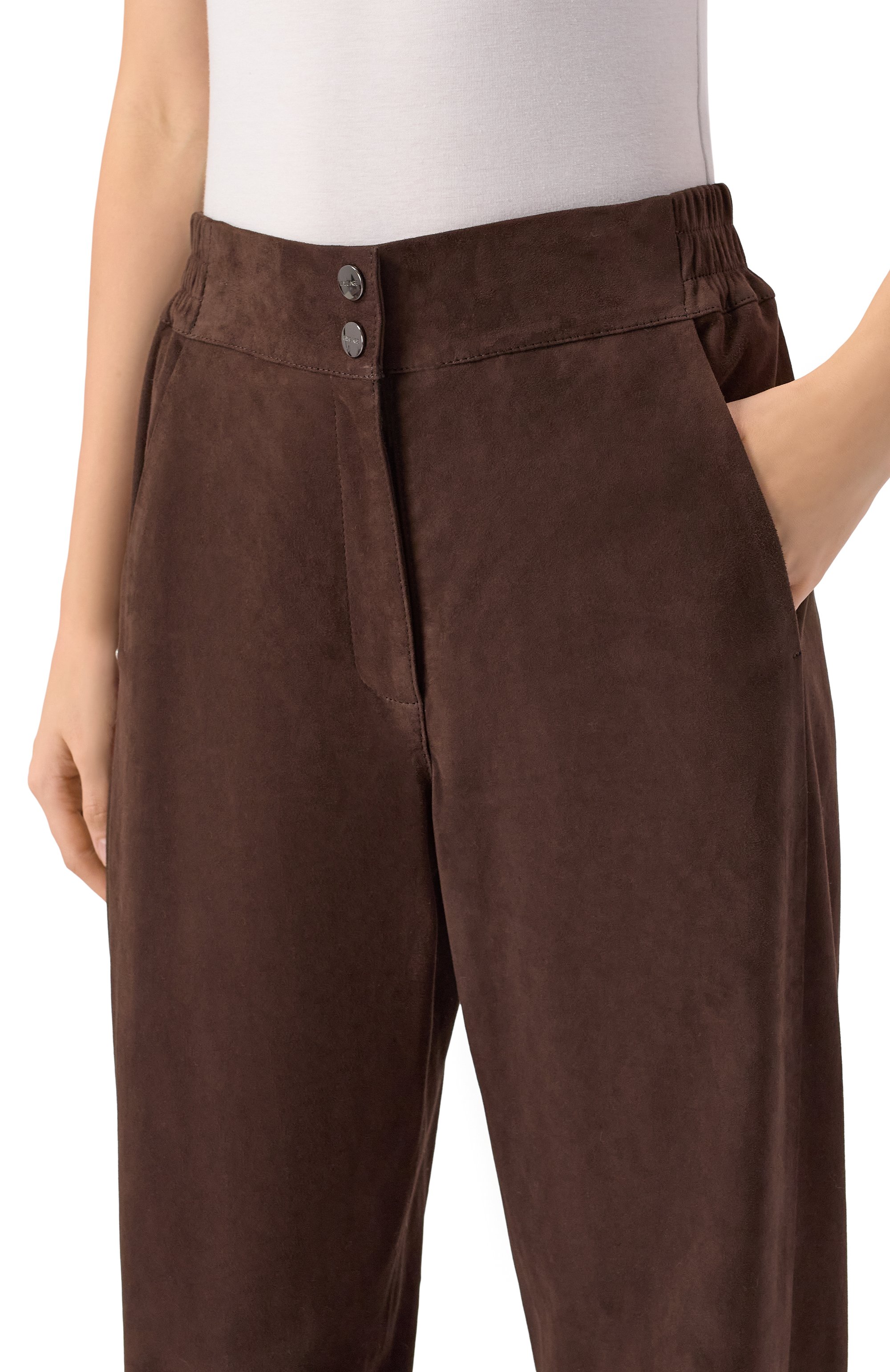 Замшевые брюки FREEAGE, арт. B2447S, фото 5