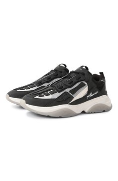 Мужские кожаные кроссовки bone running AMIRI черного цвета, арт. AMF0SR1091 | Фото 1 (Драгоценные камни: Проставлено; Подошва: Массивная; Материал сплава: Проставлено; Материал внутренний: Текстиль; Материал внешний: Натуральная кожа; Материал утеплителя: Без утеплителя; Кросс-КТ: Низкие; Стили: Классический)