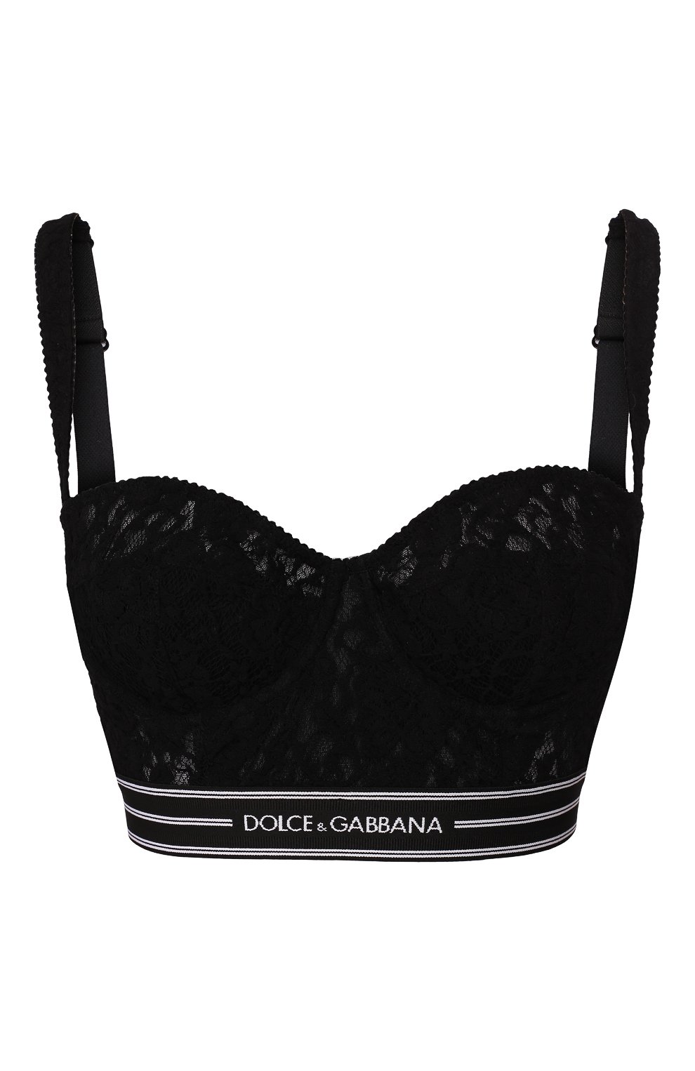 Бюстгальтер-балконет DOLCE & GABBANA черного цвета по цене 35650 руб., арт. 07B02T/FLMPS, фото 1 Бюстгальтер-балконет DOLCE & GABBANA, арт. 07B02T/FLMPS, фото 1