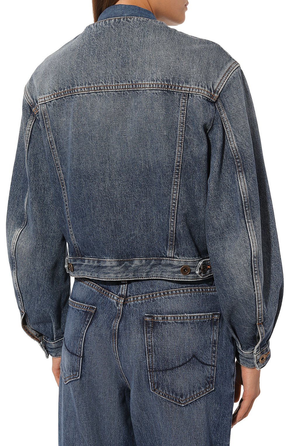 Джинсовая куртка JACOB COHEN синего цвета по цене 98100 руб., арт. V H 029 81 T 162A/380F, фото 7 Джинсовая куртка JACOB COHEN, арт. V H 029 81 T 162A/380F, фото 7