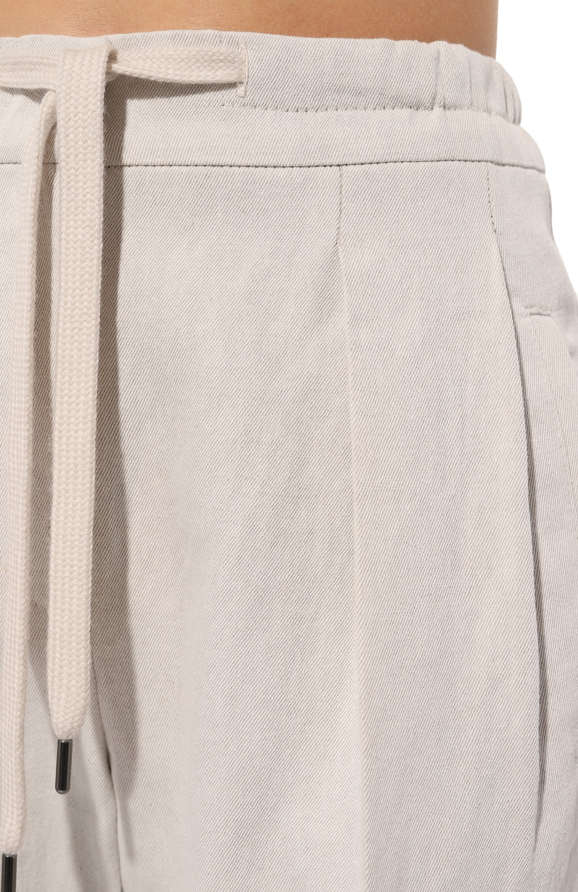 Брюки из хлопка и льна BRUNELLO CUCINELLI, арт. MH561B1311, фото 5