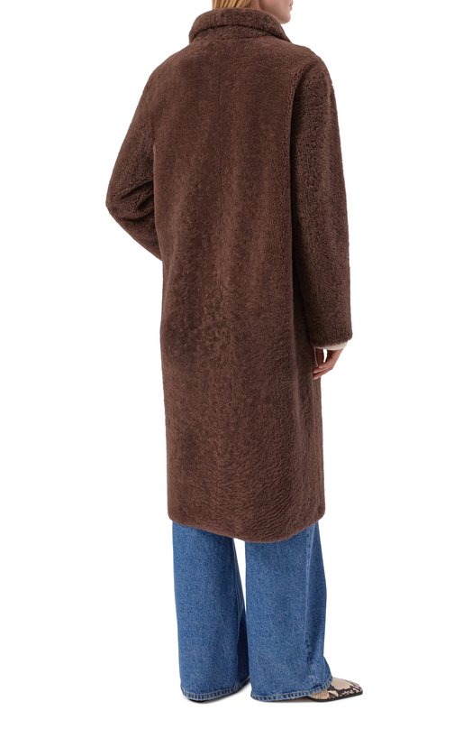 Дубленка из овчины Addicted MK330L Коричневый  MK330L Фото 4