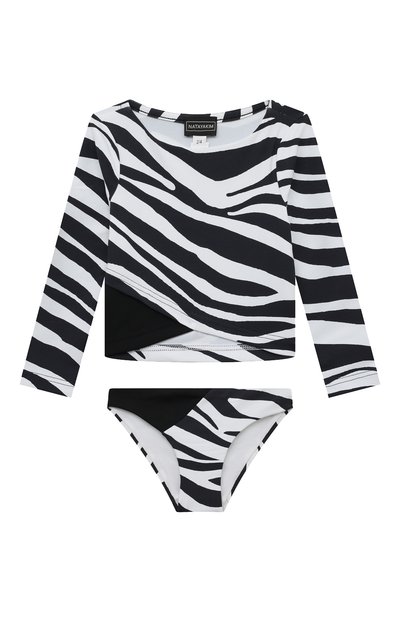 Раздельный купальник NATAYAKIM черно-белого цвета по цене 18000 руб., арт. NY-070/19K, фото 1 Раздельный купальник NATAYAKIM, арт. NY-070/19K, фото 1