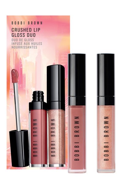 Женского набор crushed lip gloss duo, force of nature​ / bare sparkle (2х6ml) BOBBI BROWN, арт. H971-01