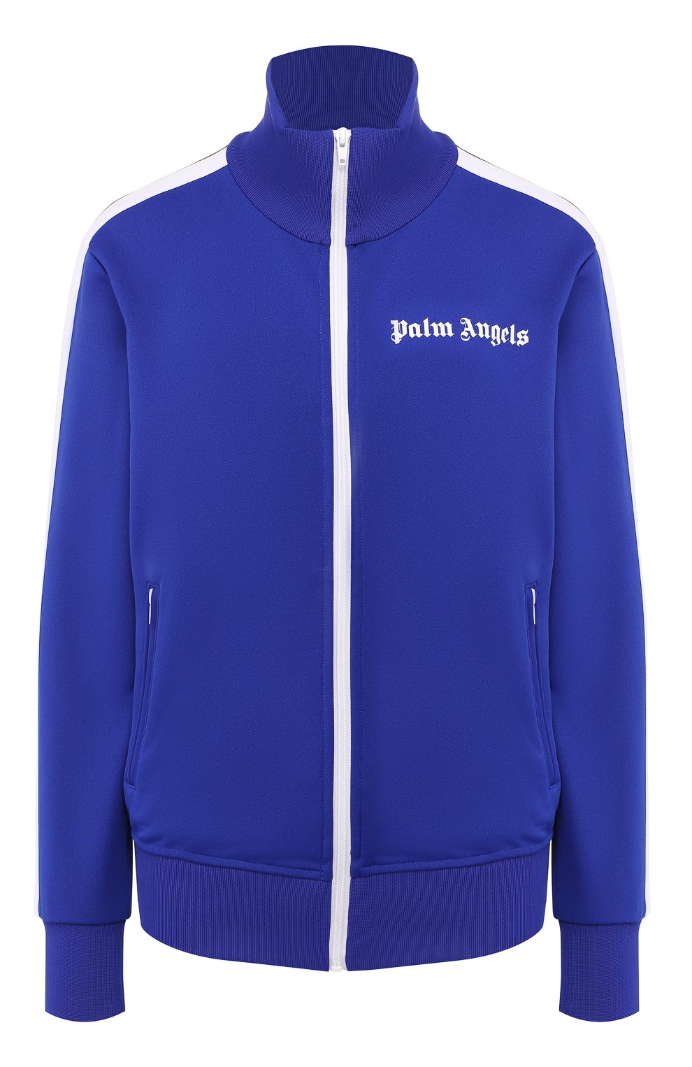 Кардиган на молнии PALM ANGELS синего цвета по цене 43900 руб., арт. PMBD001S193840013001, фото 1 Кардиган на молнии PALM ANGELS, арт. PMBD001S193840013001, фото 1