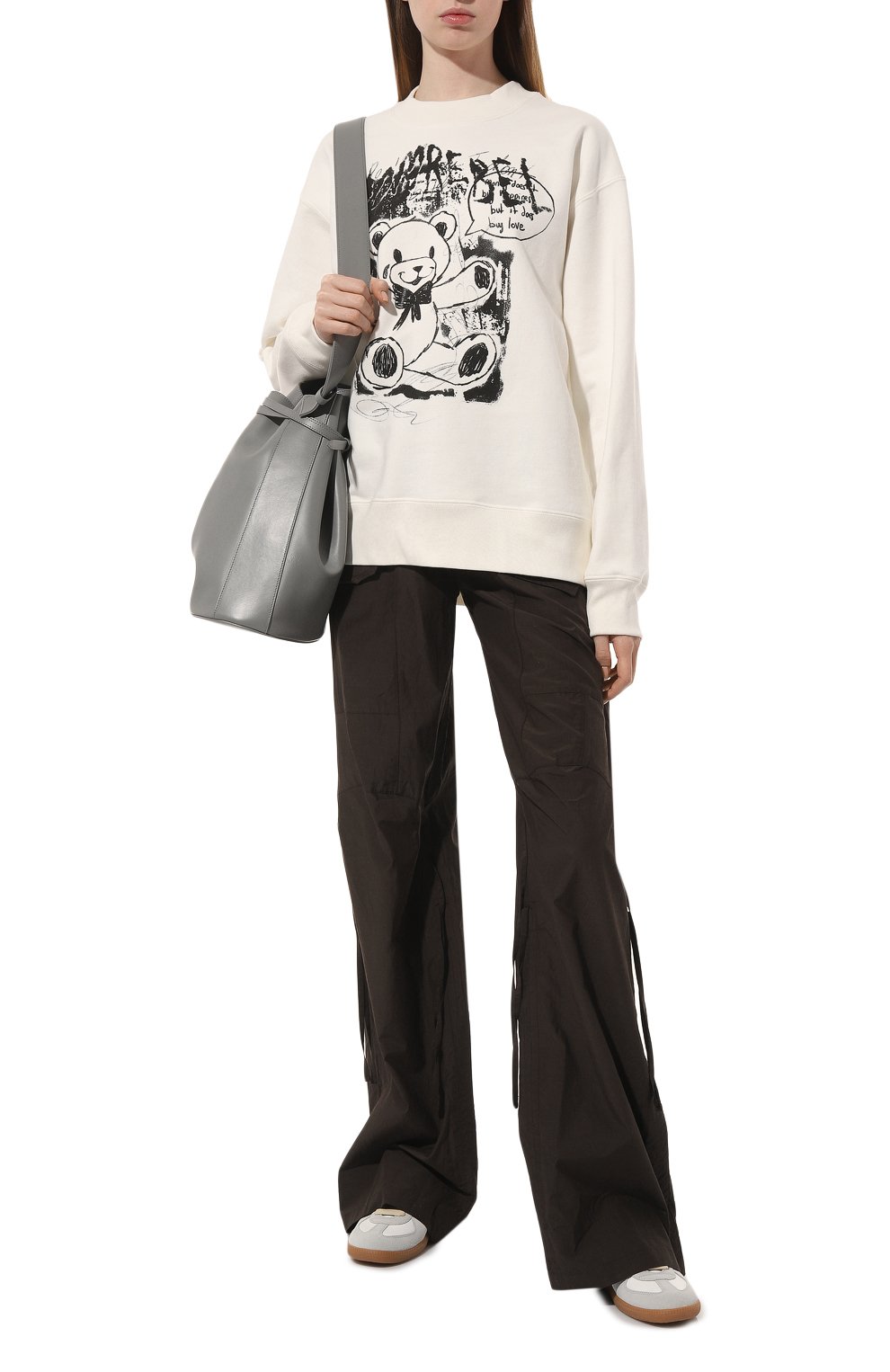 Хлопковый свитшот DOMREBEL кремового цвета по цене 31150 руб., арт. LULLABY/SWEATSHIRT, фото 2 Хлопковый свитшот DOMREBEL, арт. LULLABY/SWEATSHIRT, фото 2