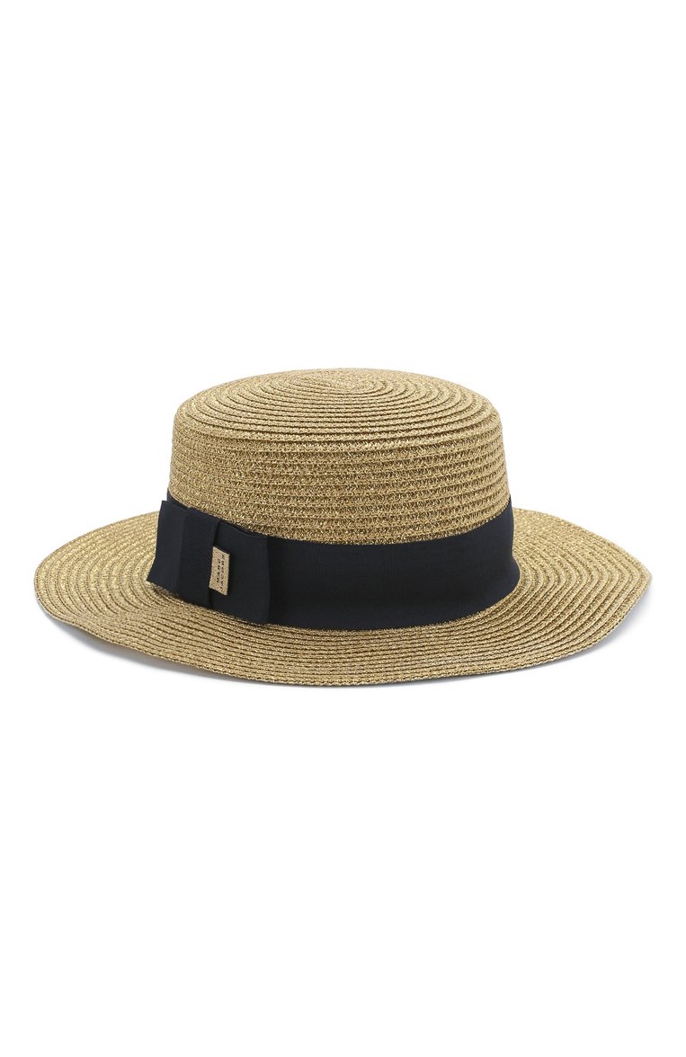 Детская шляпа MARC JACOBS (THE) золотого цвета, арт. W11047 | Фото 2 (Региональные ограничения белый список (Axapta Mercury): Не проставлено; Нос: Не проставлено)