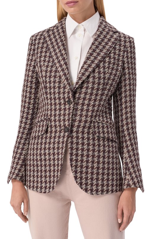 Твидовый жакет MVST SDG200/S0732813 Коричневый  SDG200/S0732813 Фото 3