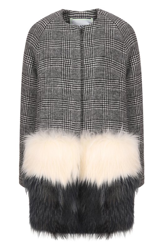 

Пальто с меховой отделкой Ava Adore, Серый