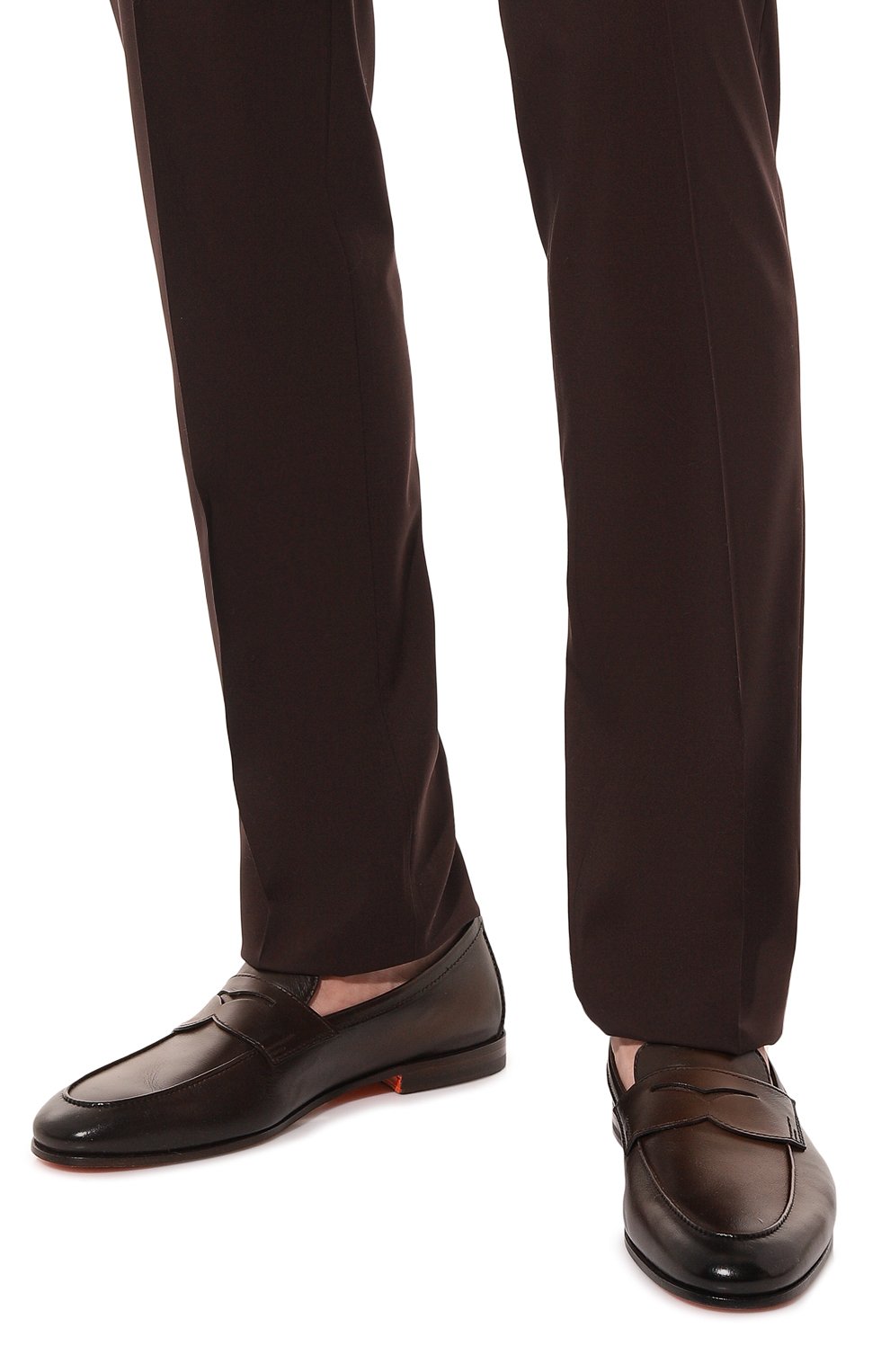 Кожаные пен�ни-лоферы carlos SANTONI, арт. MCNG18837SA4SSG8T50, фото 3