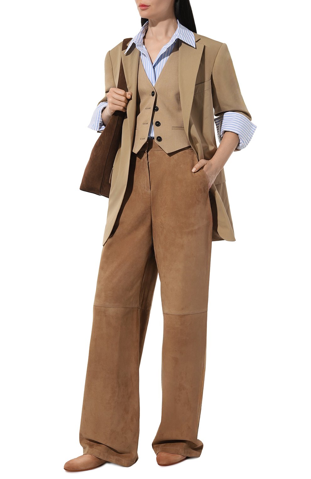 Замшевые лоферы SANTONI, арт. WUAY71013SA5SAEAC39, фото 2