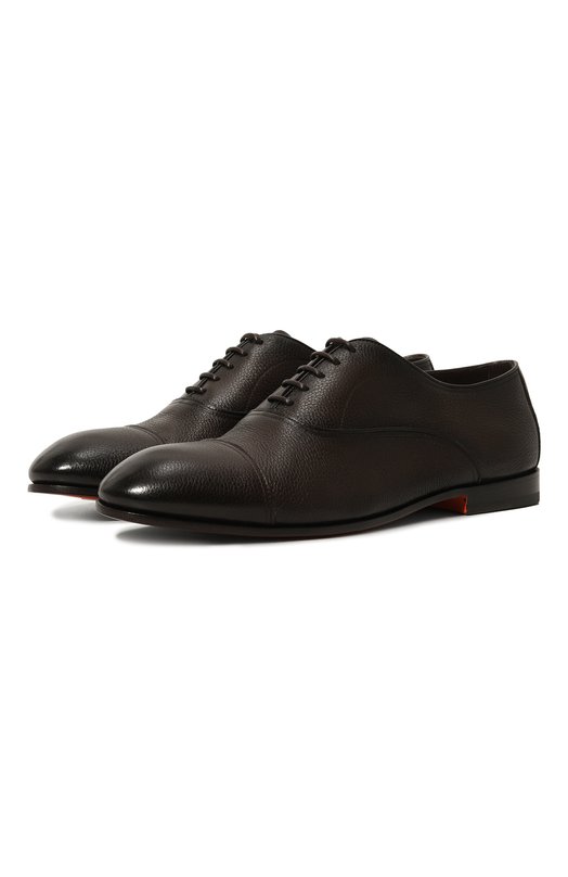 фото Кожаные оксфорды santoni