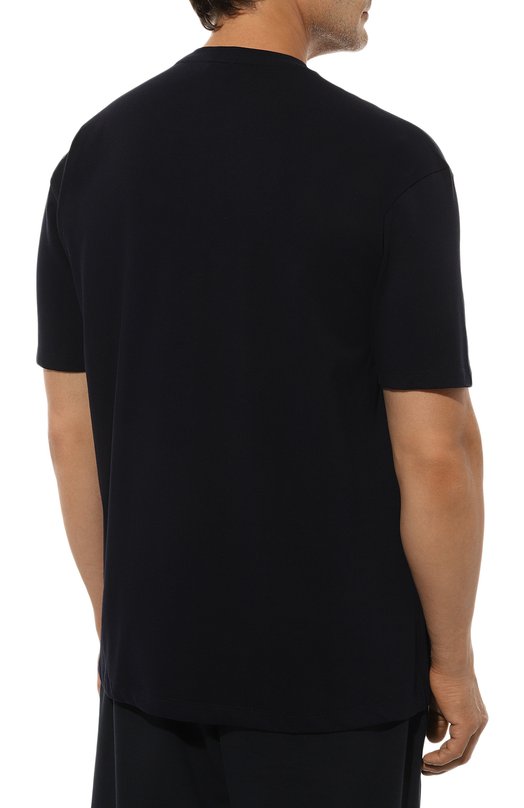 Хлопковая футболка Paul&Shark 14311651/3XL Синий  14311651/3XL Фото 4