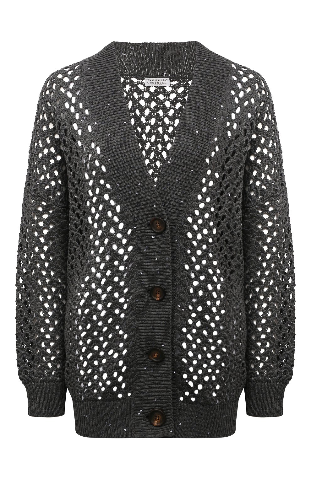 Кардиган из хлопка и льна BRUNELLO CUCINELLI, арт. M70572206, фото 1