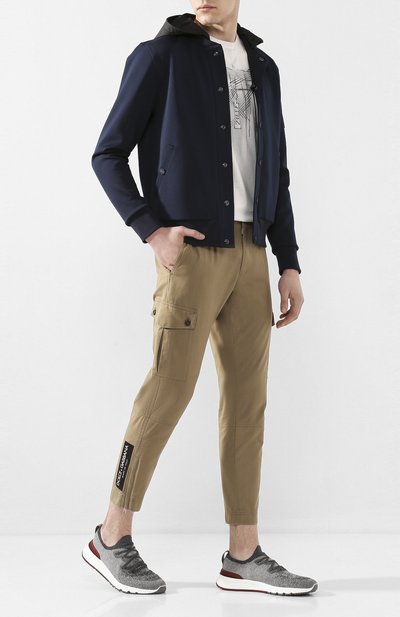 Текстильные кроссовки BRUNELLO CUCINELLI, арт. MZUKIS0250, фото 2